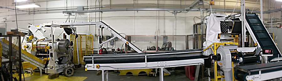 overall view of process conveyors